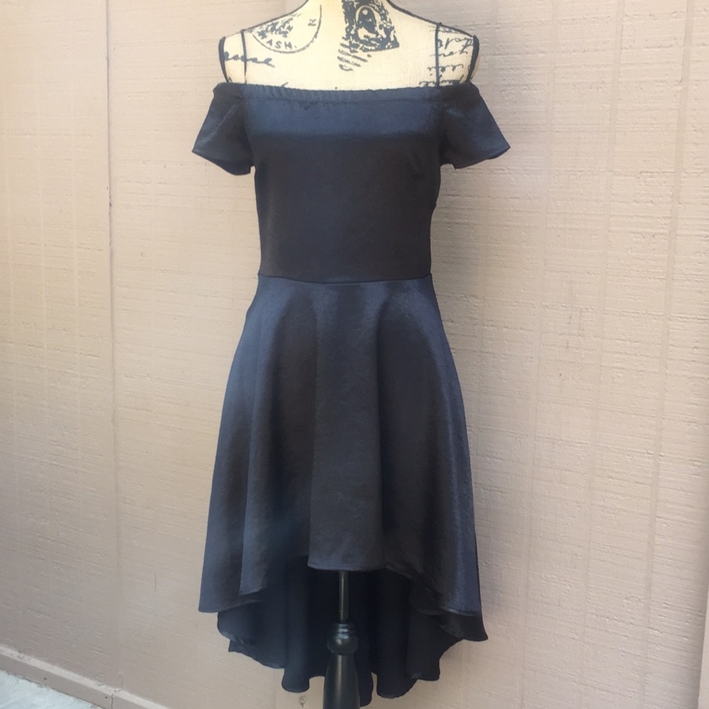 Sz M Windsor Black Hi Low Dress EUC